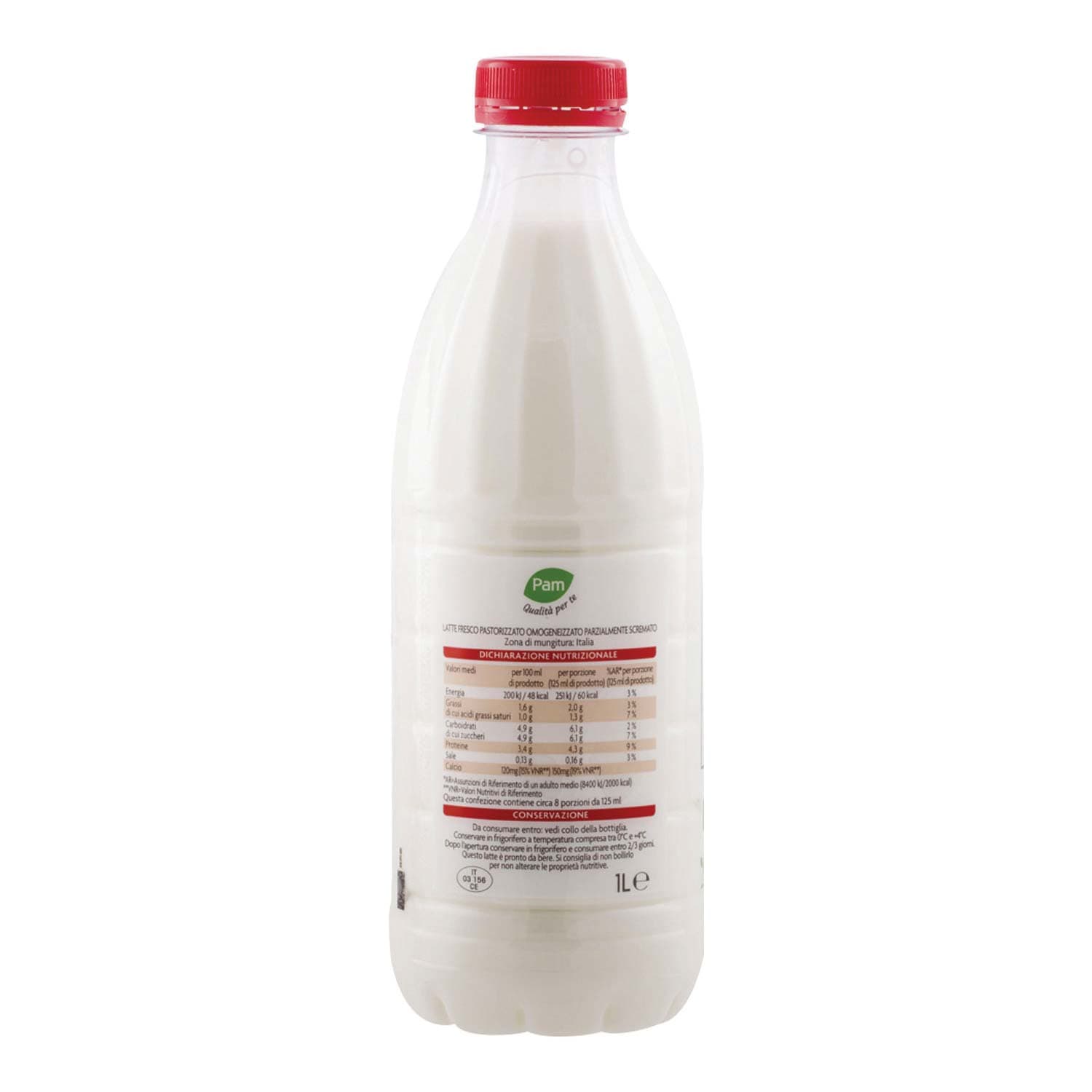 Latte fresco parzialmente scremato PAM 1 l – immagine 4