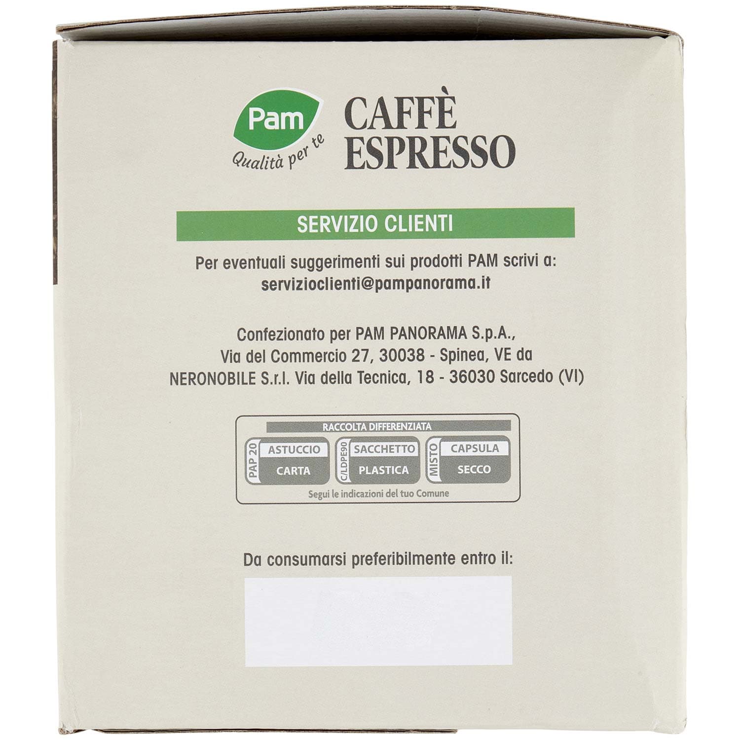 PAM Qualità per te Caffè Espresso 50 capsule compatibili Lavazza* A Modo Mio* 350 g (50x7g) – immagine 6