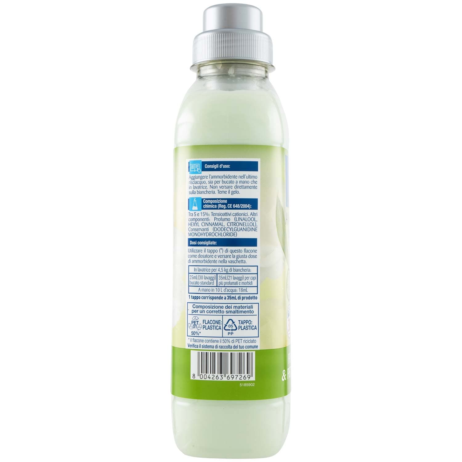 ARKALIA CASA Ammorbidente Concentrato Foglie d'Ulivo & Petali di Camelia 750 mL – immagine 4