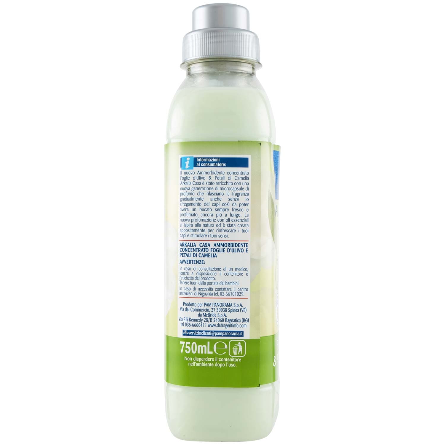 ARKALIA CASA Ammorbidente Concentrato Foglie d'Ulivo & Petali di Camelia 750 mL – immagine 6