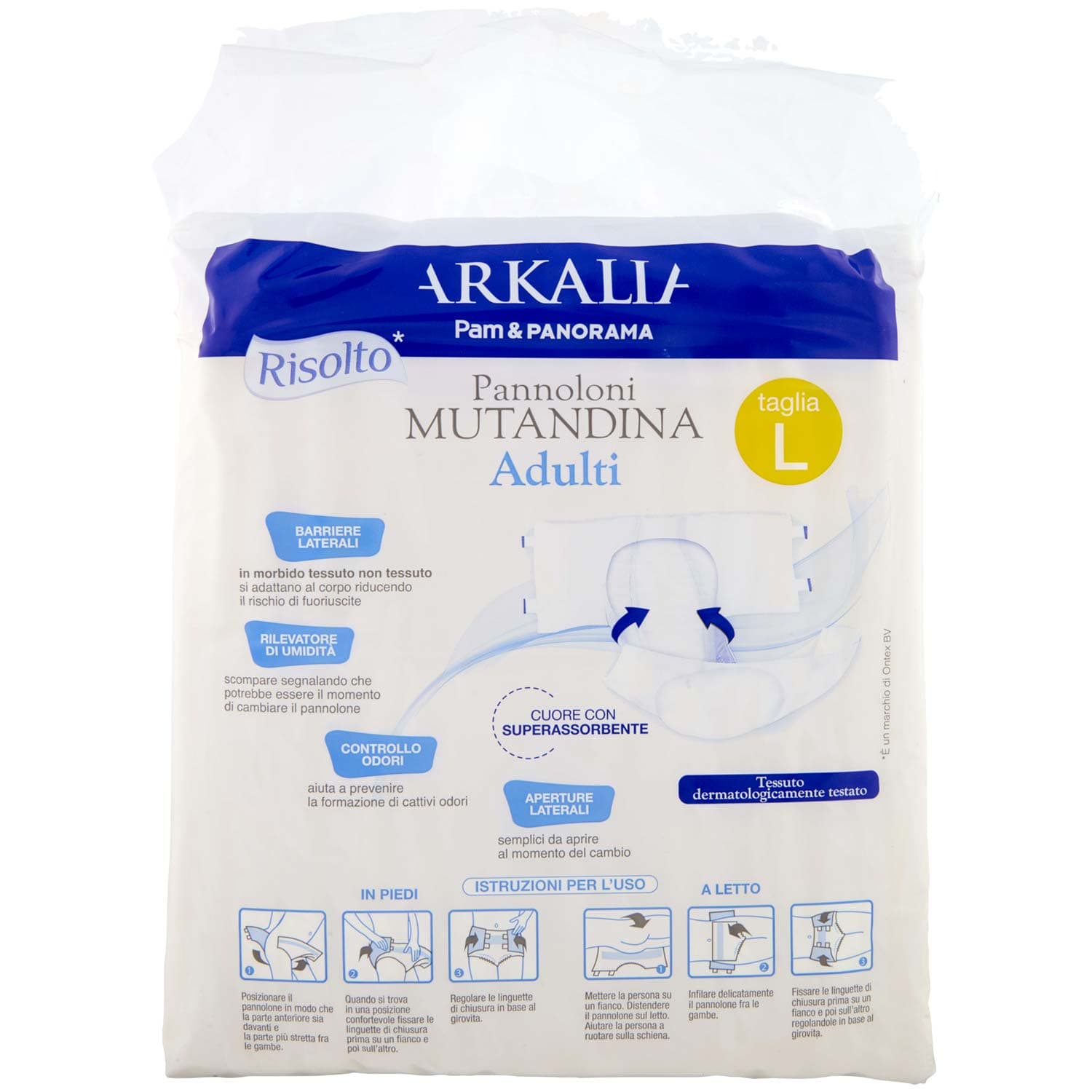 ARKALIA Pannoloni Mutandina Adulti taglia L 15 pz – immagine 5