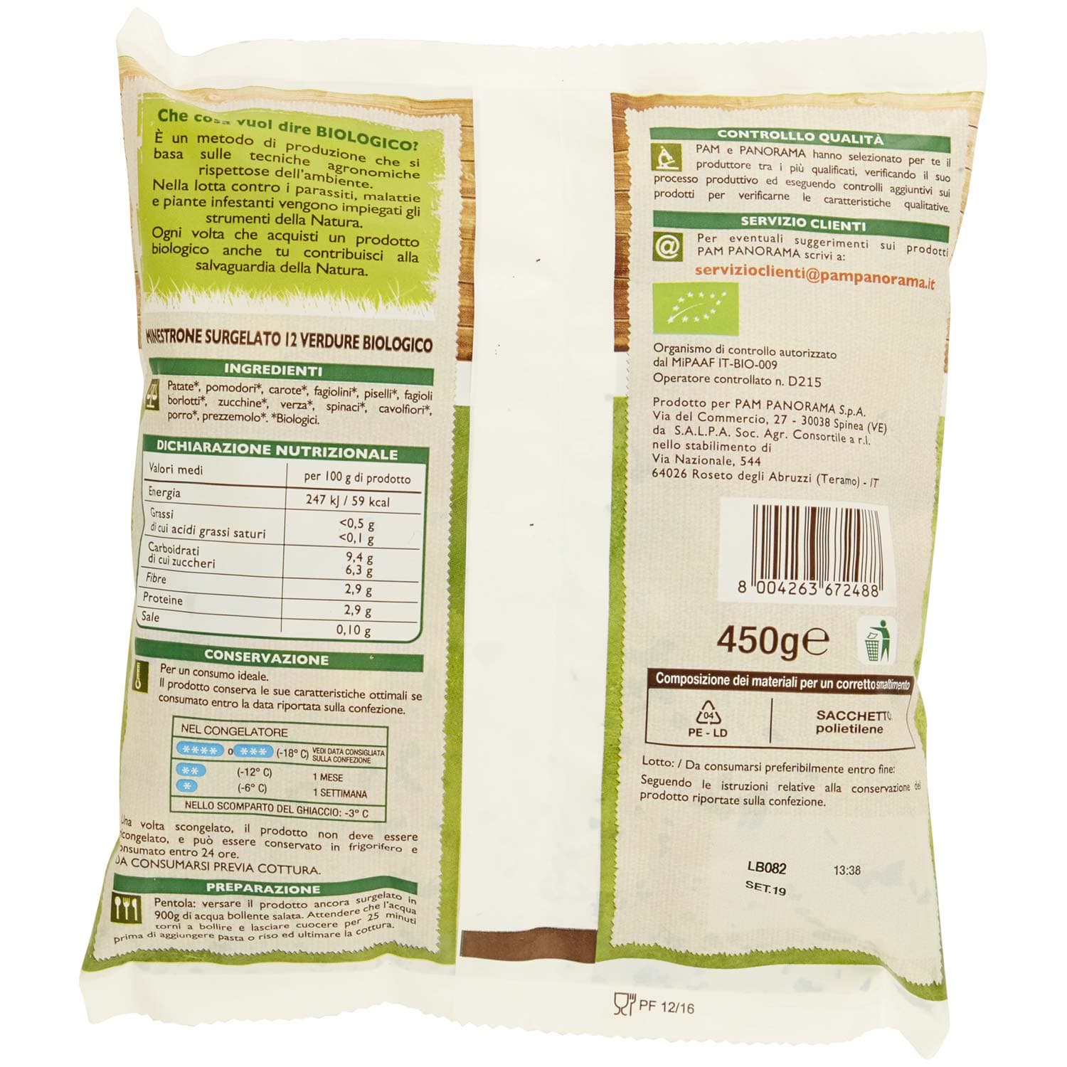 BIO Minestrone Surgelato 450 g – immagine 5