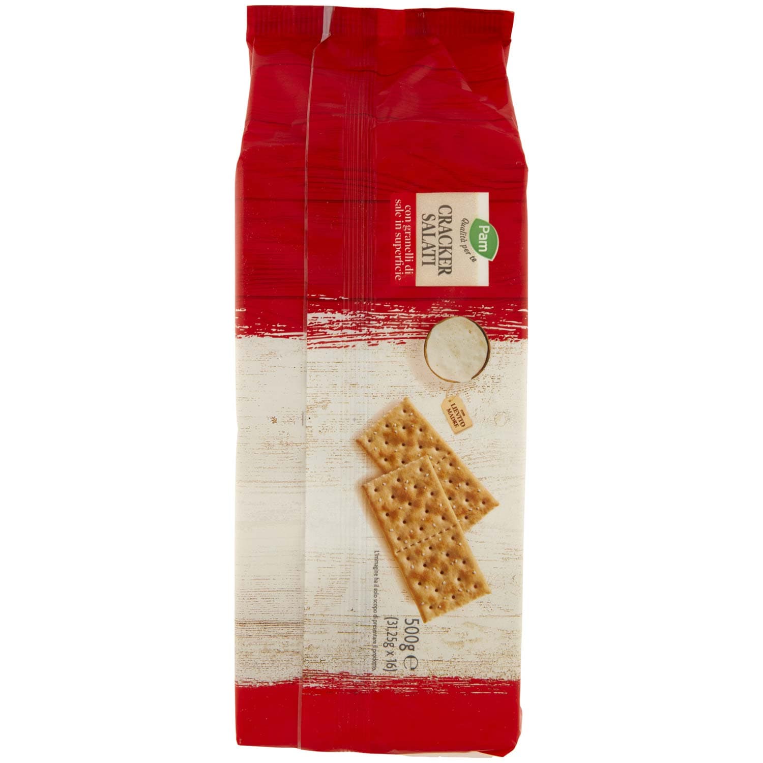 PAM Qualità per te Cracker Salati con granelli di sale in superficie 16 x 31,25 g – immagine 5