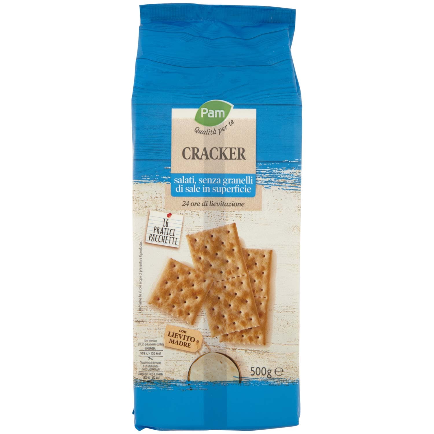 PAM Qualità per te Cracker salati, senza granelli di sale in superficie 16 x 31,25 g – immagine 3