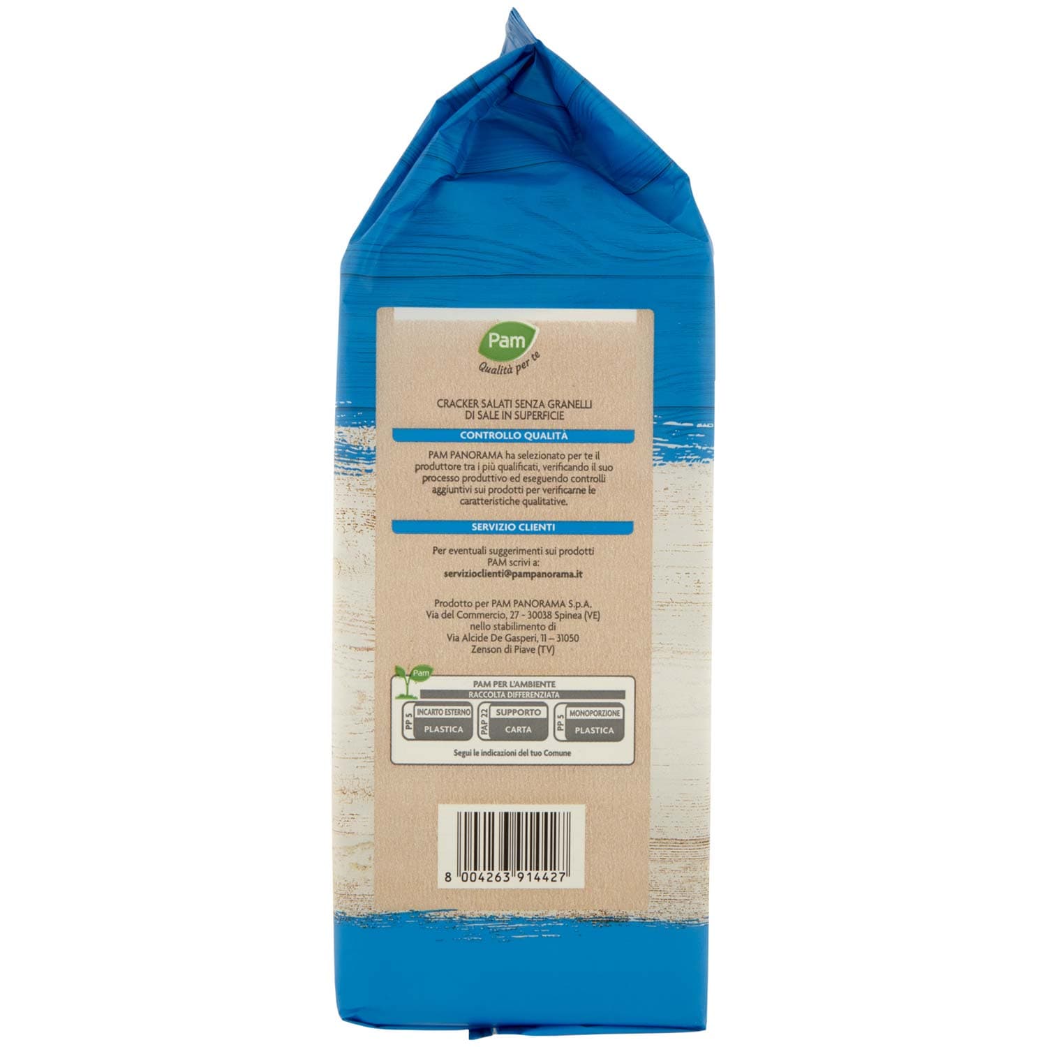 PAM Qualità per te Cracker salati, senza granelli di sale in superficie 16 x 31,25 g – immagine 6