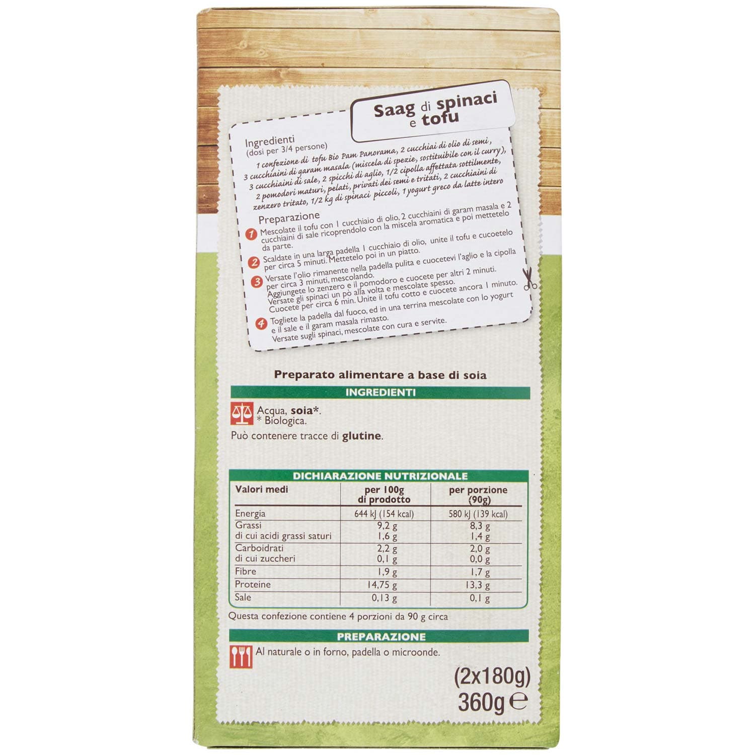 BIO Tofu al naturale 360g (180g x 2) – immagine 5