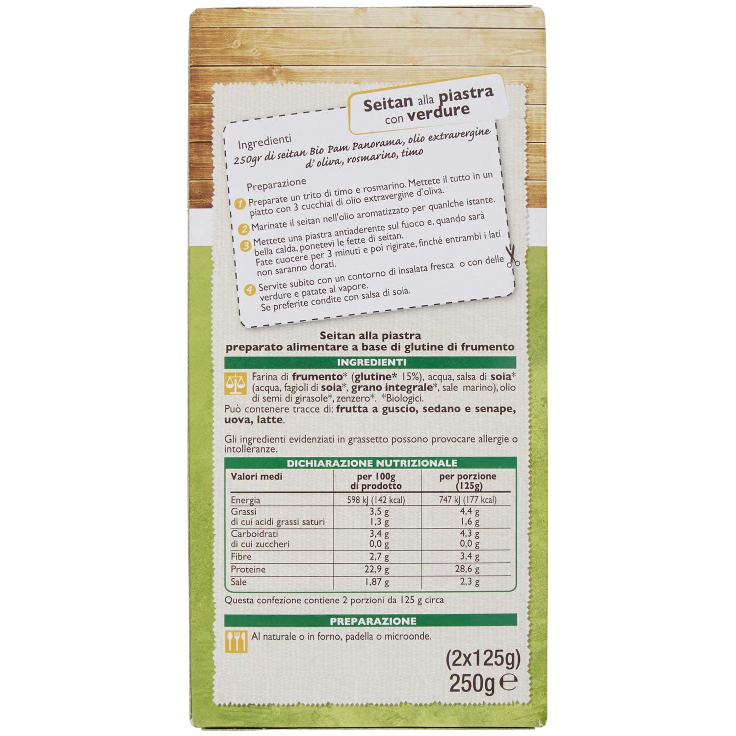 BIO Seitan alla piastra 250g (125g x 2) – immagine 5