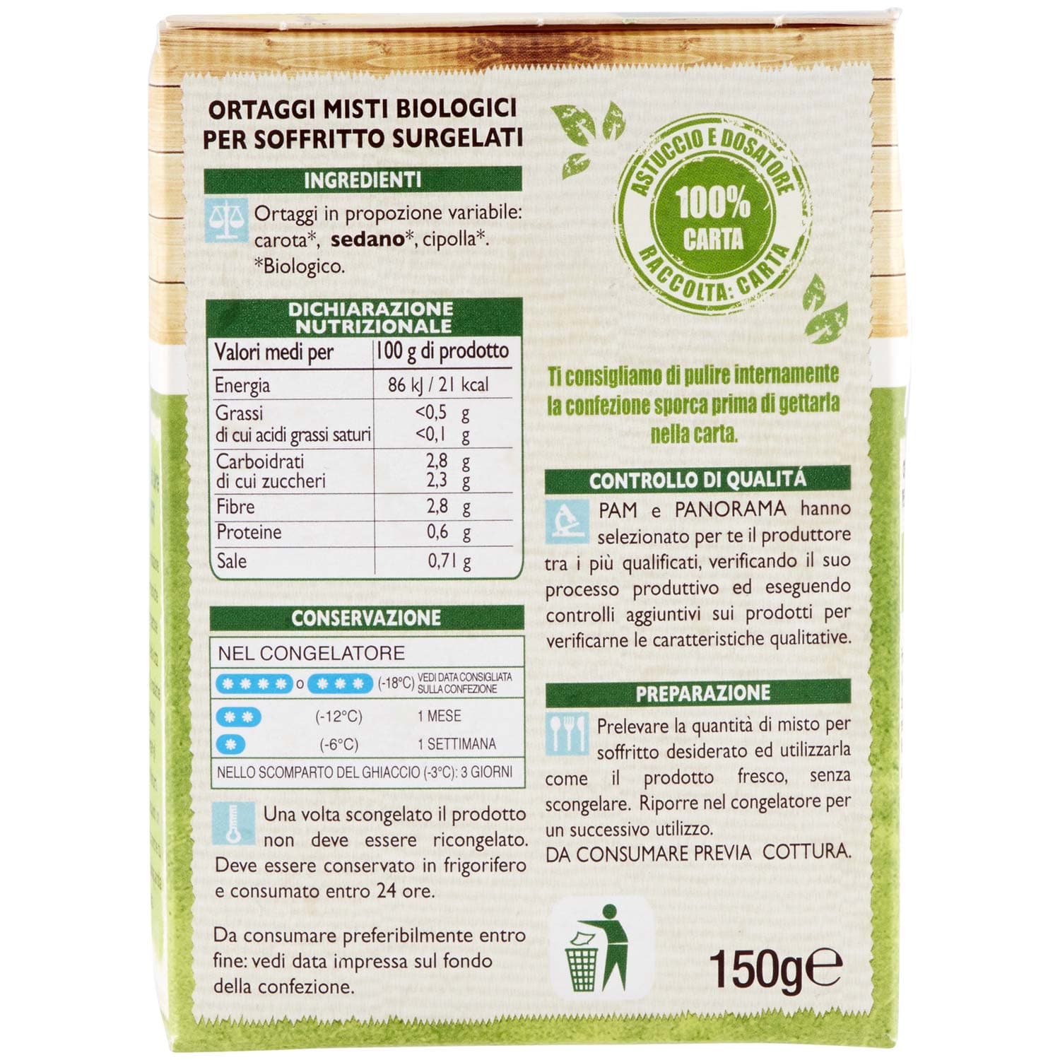 BIO Misto soffritto surgelato 150 g – immagine 5