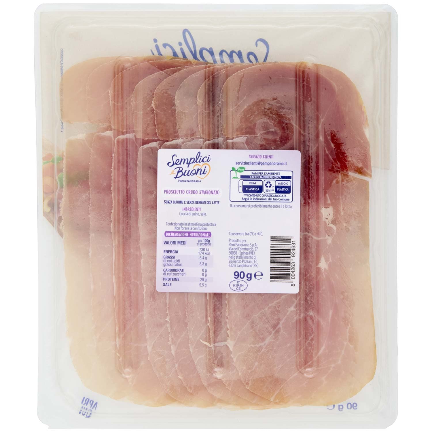 SEMPLICI E BUONI Prosciutto Crudo Stagionato 90 g – immagine 5