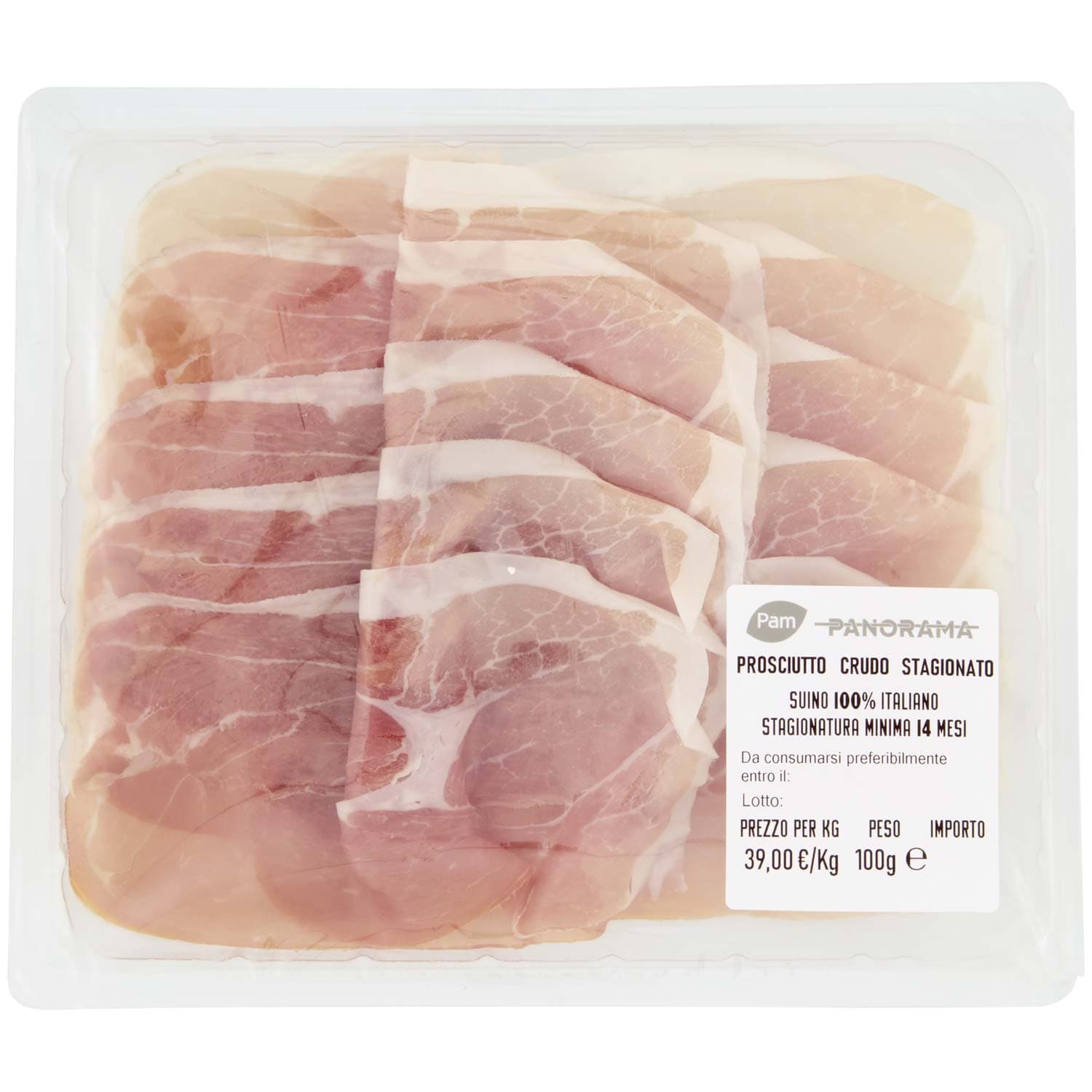PAM PANORAMA Prosciutto Crudo Stagionato Stagionatura Minima 14 Mesi 100 g – immagine 3