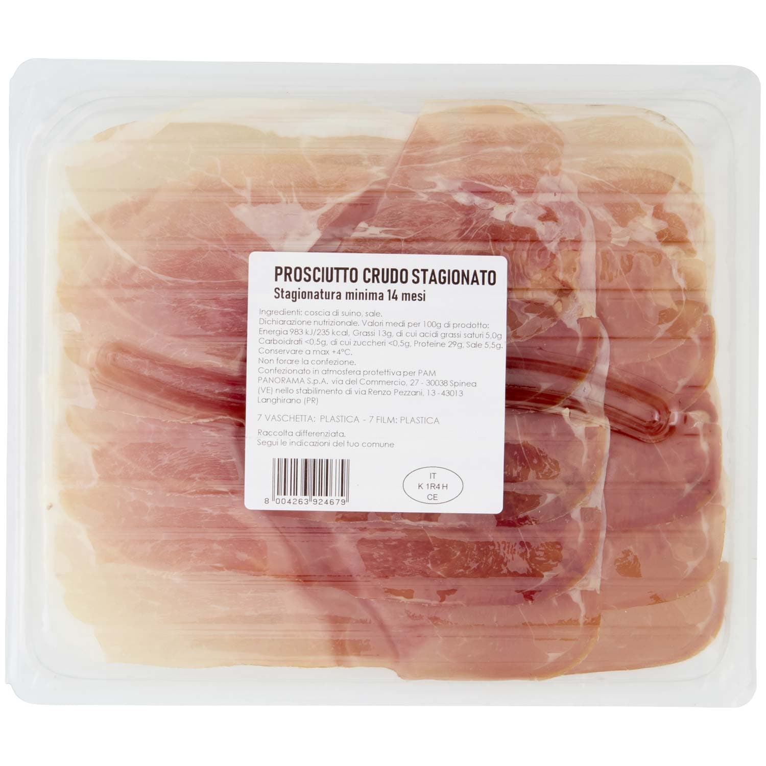 PAM PANORAMA Prosciutto Crudo Stagionato Stagionatura Minima 14 Mesi 100 g – immagine 5