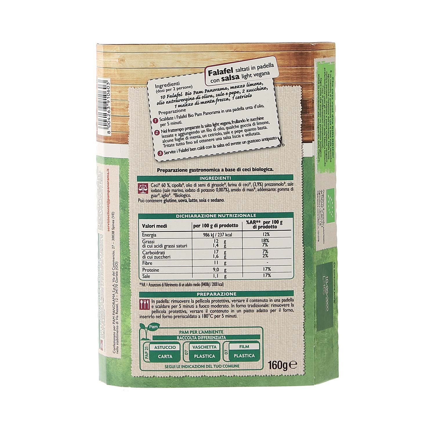 Falafel BIO PAM 160 g – immagine 4