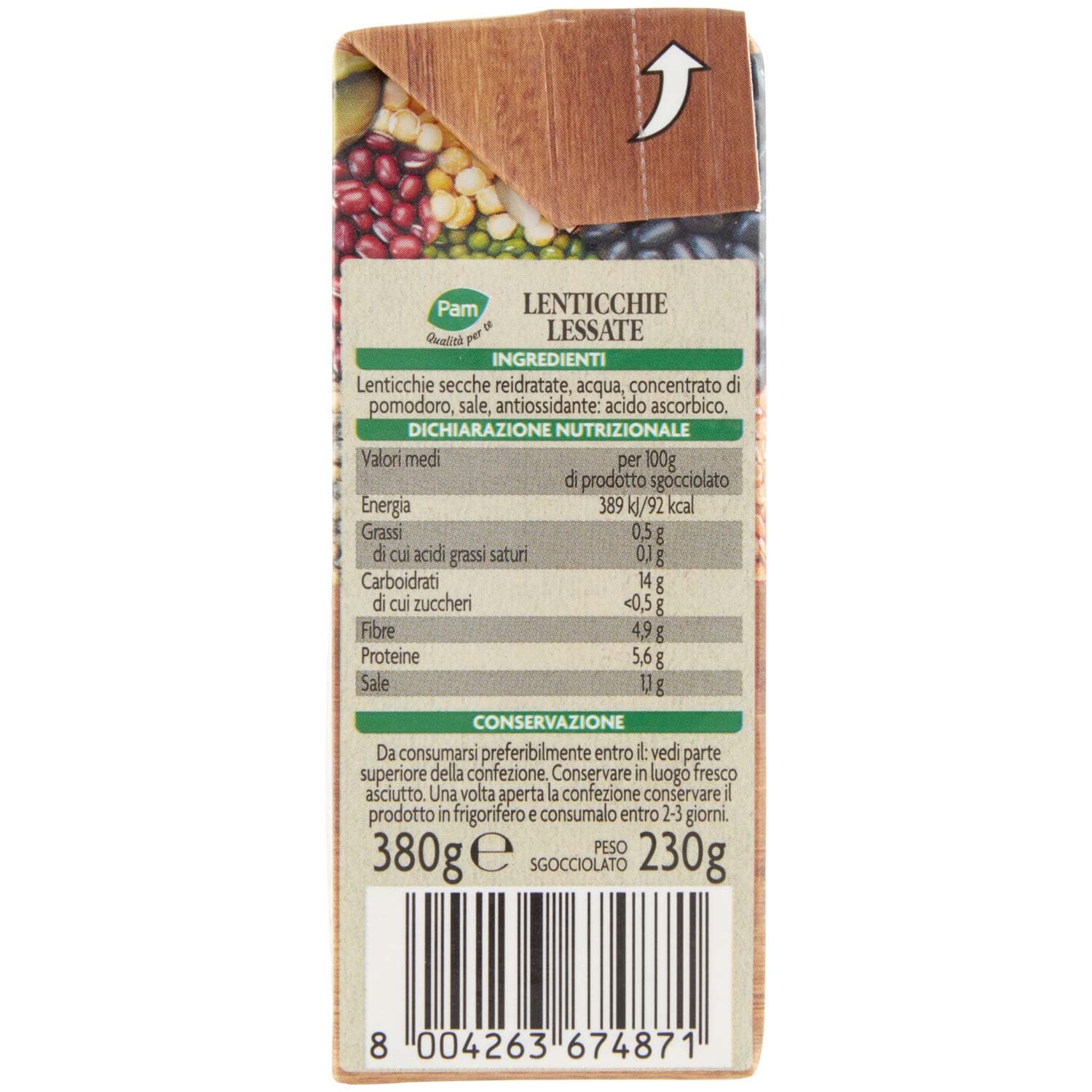 PAM PANORAMA Lenticchie 380 g – immagine 6