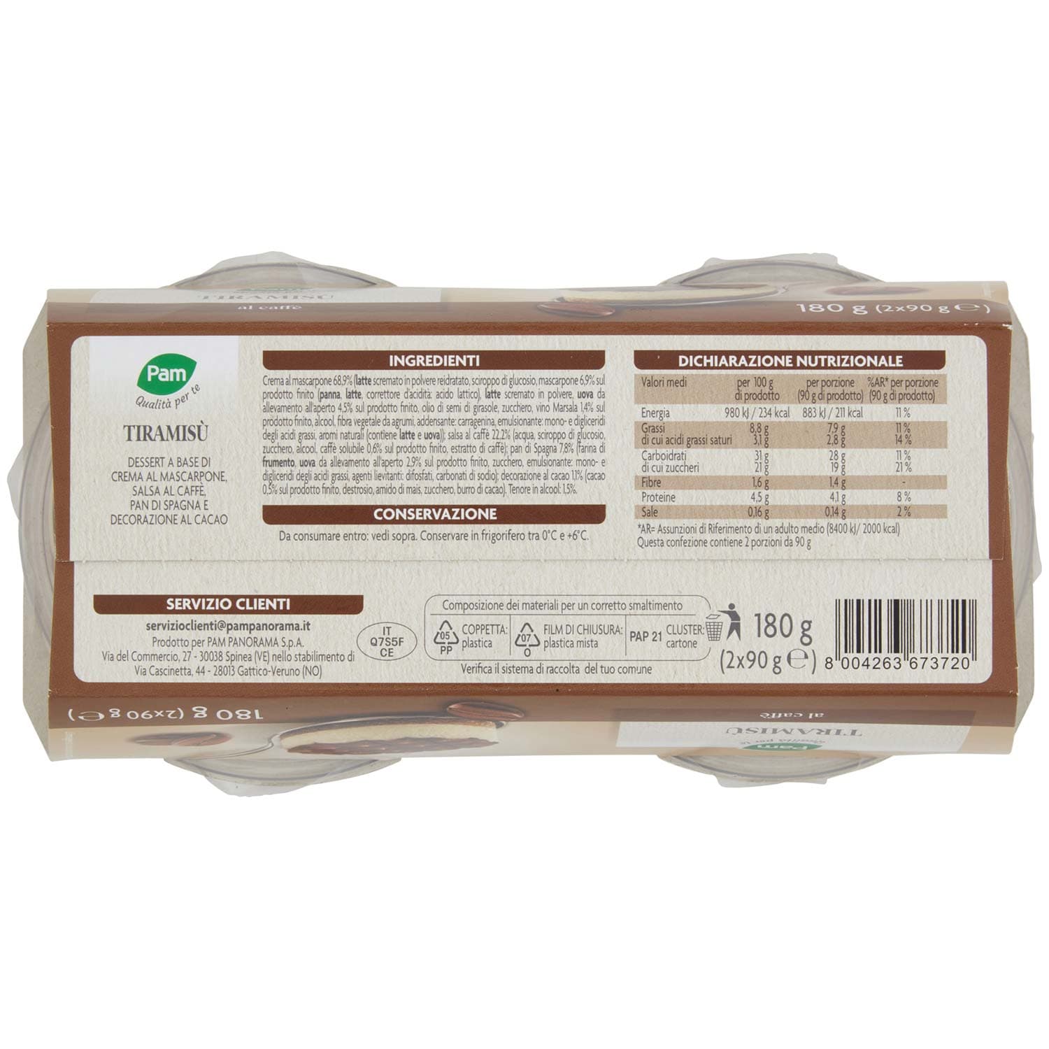 PAM Qualità per te Tiramisù al Caffè 2 x 90 g – immagine 5