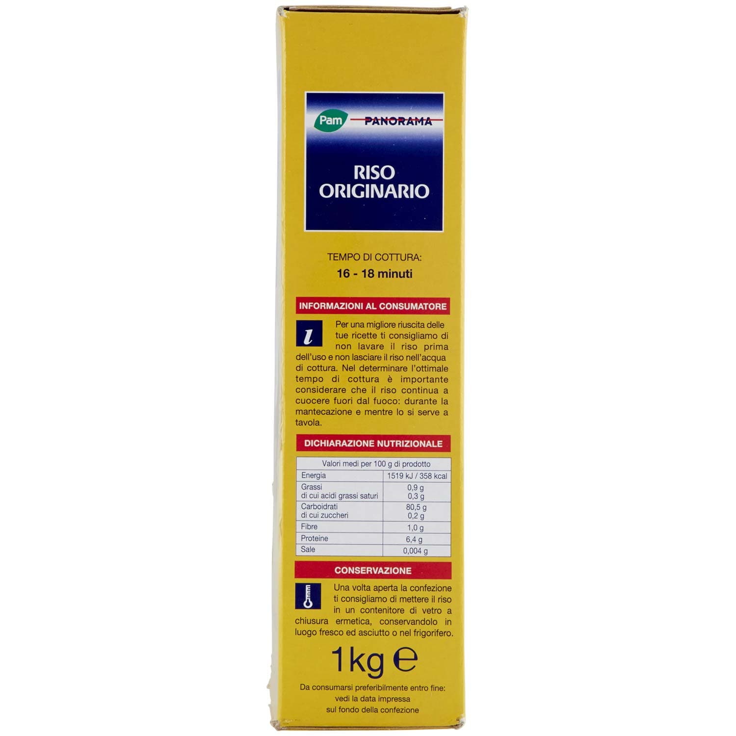 PAM PANORAMA Riso Originario 1 kg – immagine 6