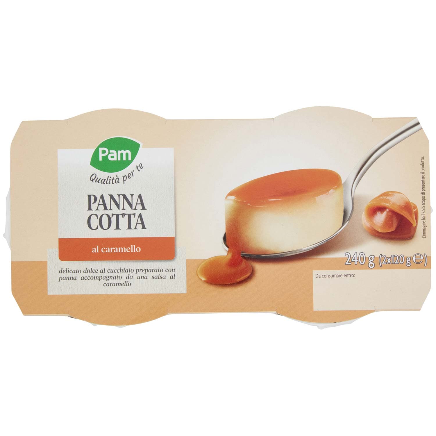 PAM PANORAMA Panna Cotta al Caramello 240g (120g x 2) – immagine 3