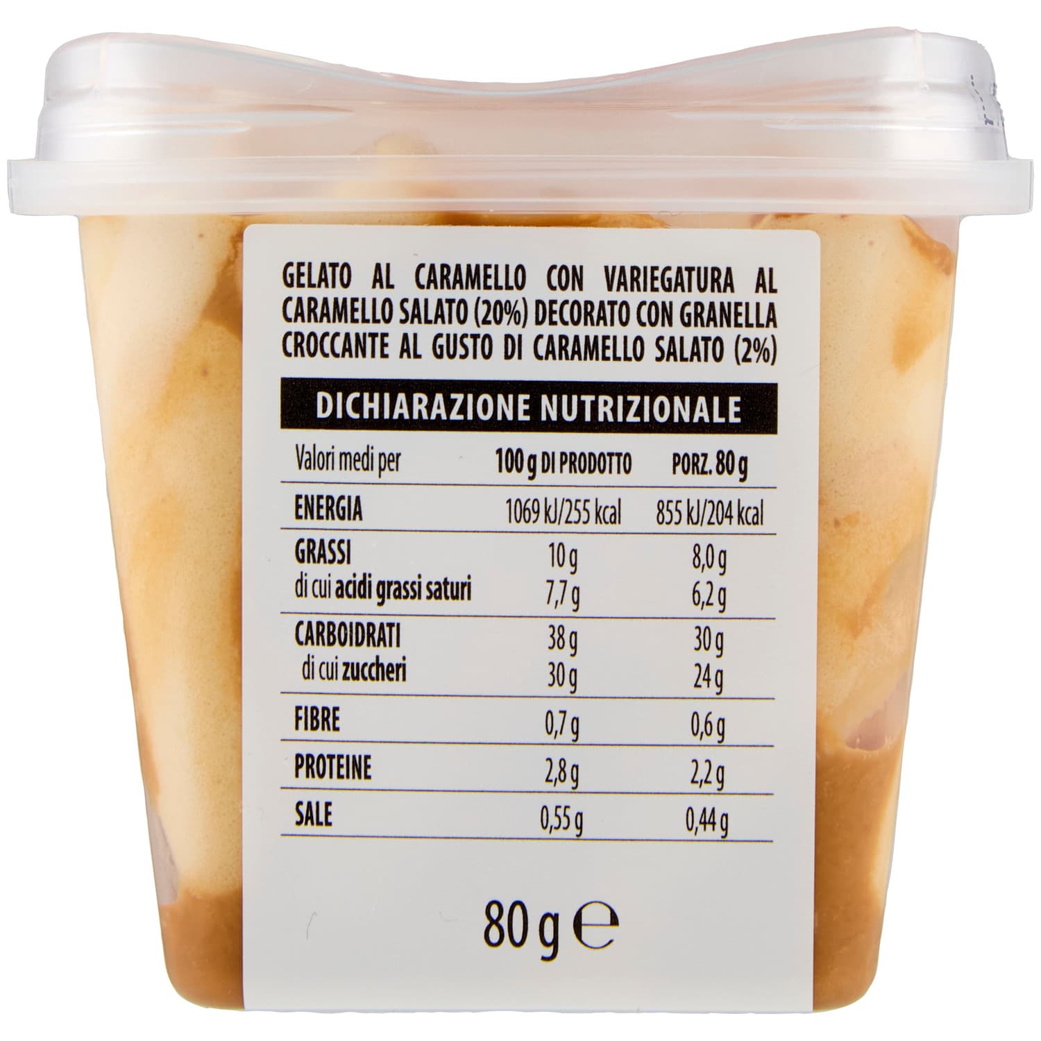 TESORI DELL'ARCA Gelato Caramello Salato 80 g – immagine 4