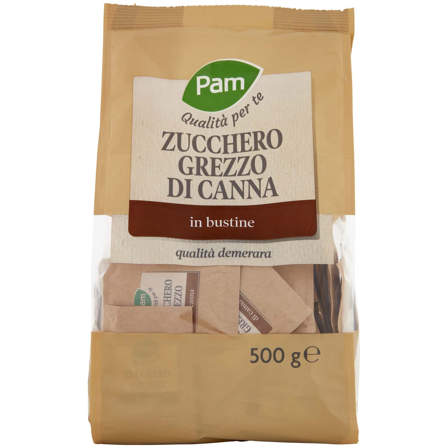 PAM PANORAMA Zucchero Grezzo di Canna in bustine 500 g – immagine 3
