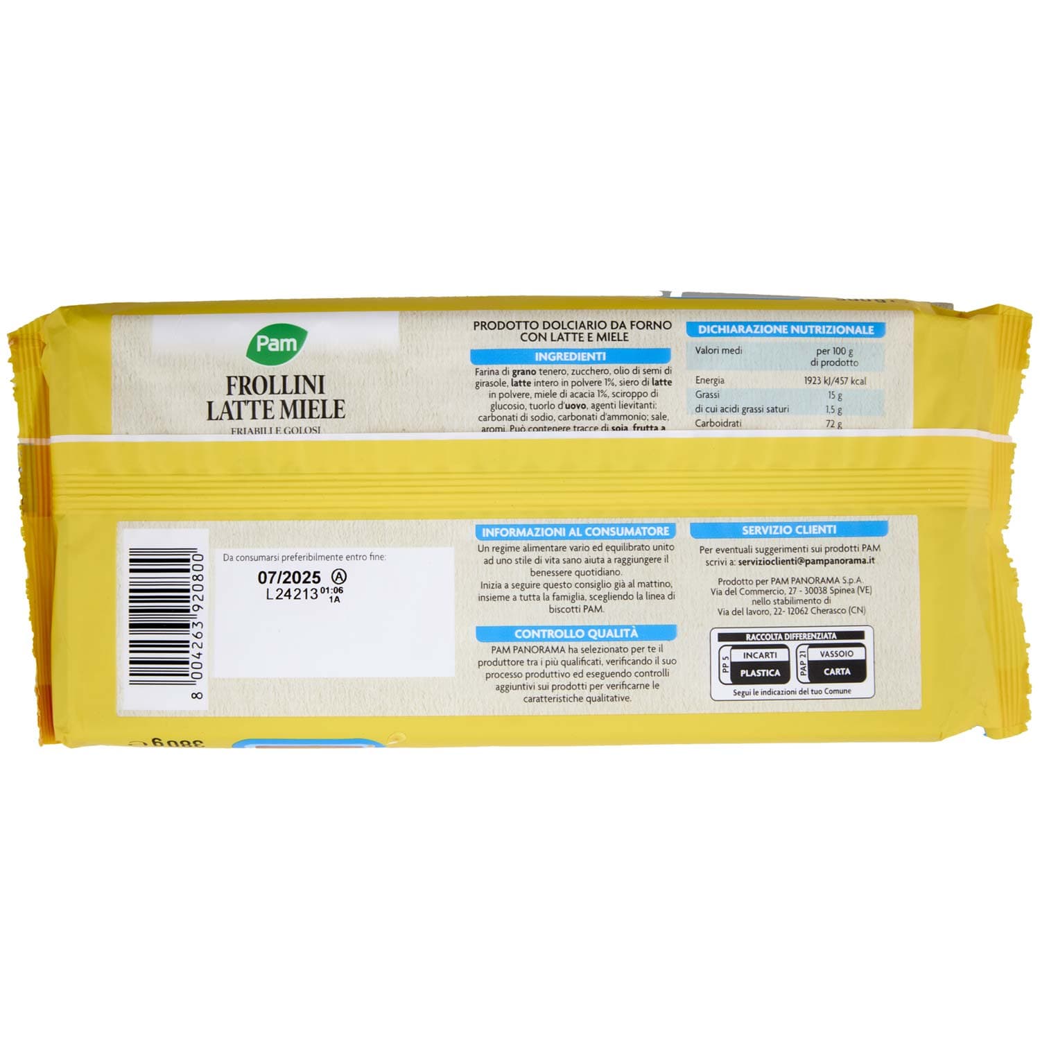 PAM Frollini Latte Miele 380 g – immagine 5