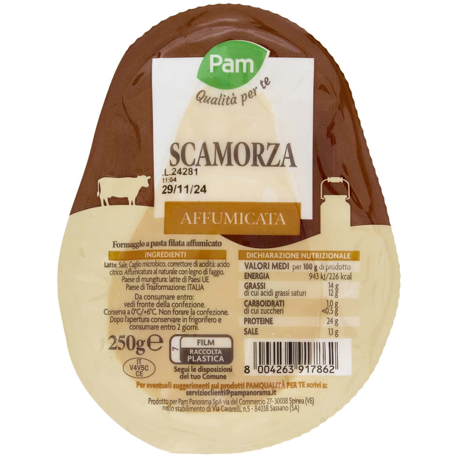 PAM Qualità per te Scamorza Affumicata 250 g – immagine 3