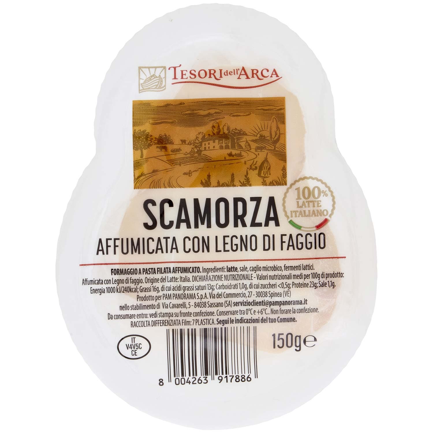 TESORI DELL'ARCA Scamorza Affumicata con Legno di Faggio 150 g – immagine 3