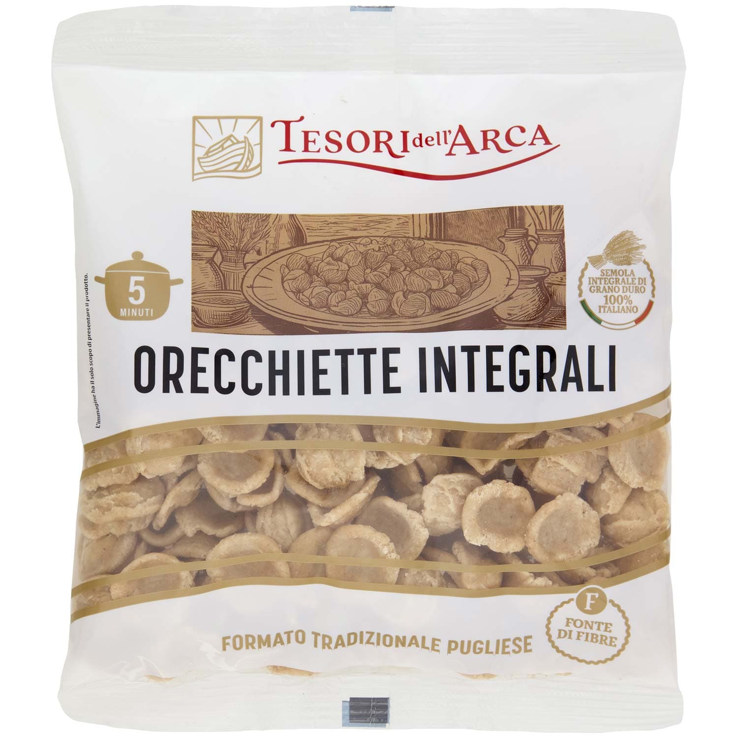 TESORI DELL'ARCA Orecchiette Integrali 250 g – immagine 3