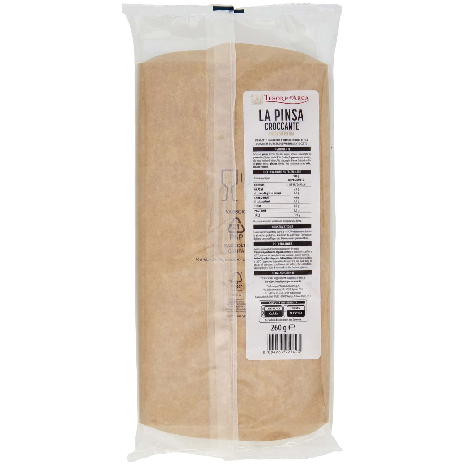 TESORI DELL'ARCA la Pinsa Croccante Cotta su Pietra 260 g – immagine 5