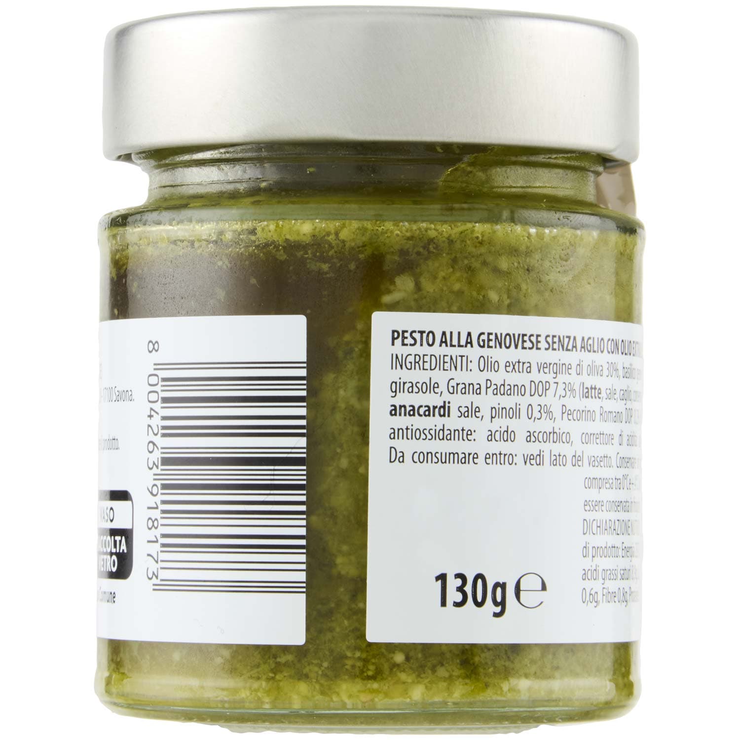 TESORI DELL'ARCA Pesto alla Genovese Senza Aglio 130 g – immagine 5