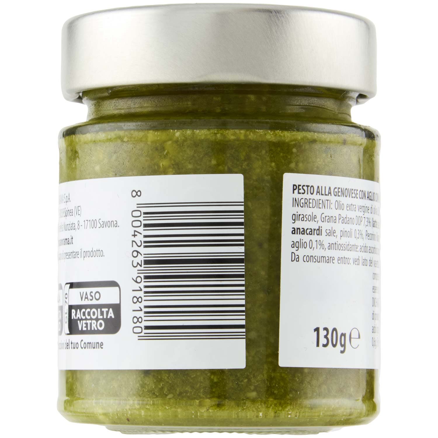 TESORI DELL'ARCA Pesto alla Genovese con Aglio 130 g – immagine 5