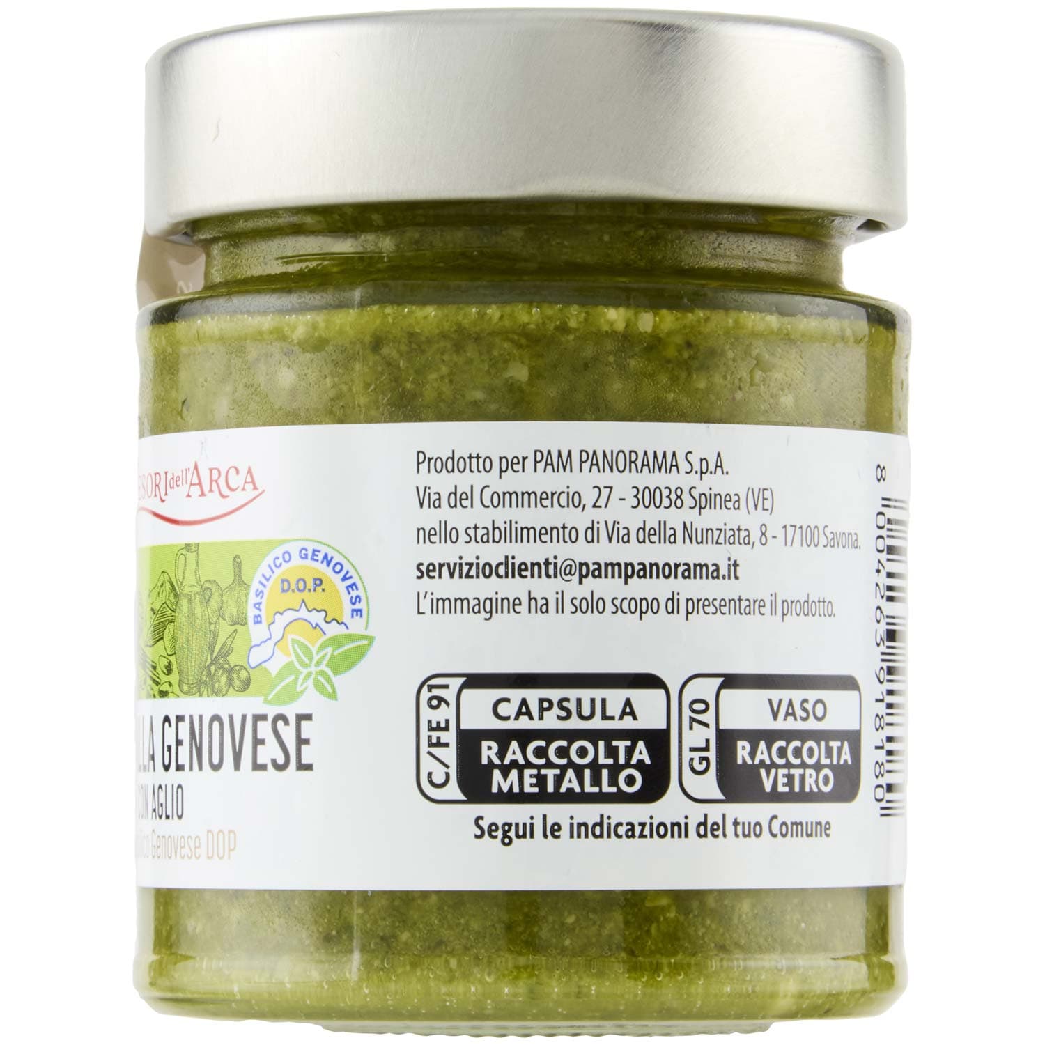 TESORI DELL'ARCA Pesto alla Genovese con Aglio 130 g – immagine 6