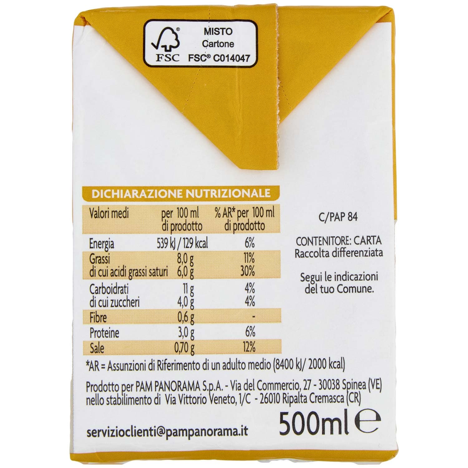 PAM Qualità per te Besciamella 500 ml – immagine 4