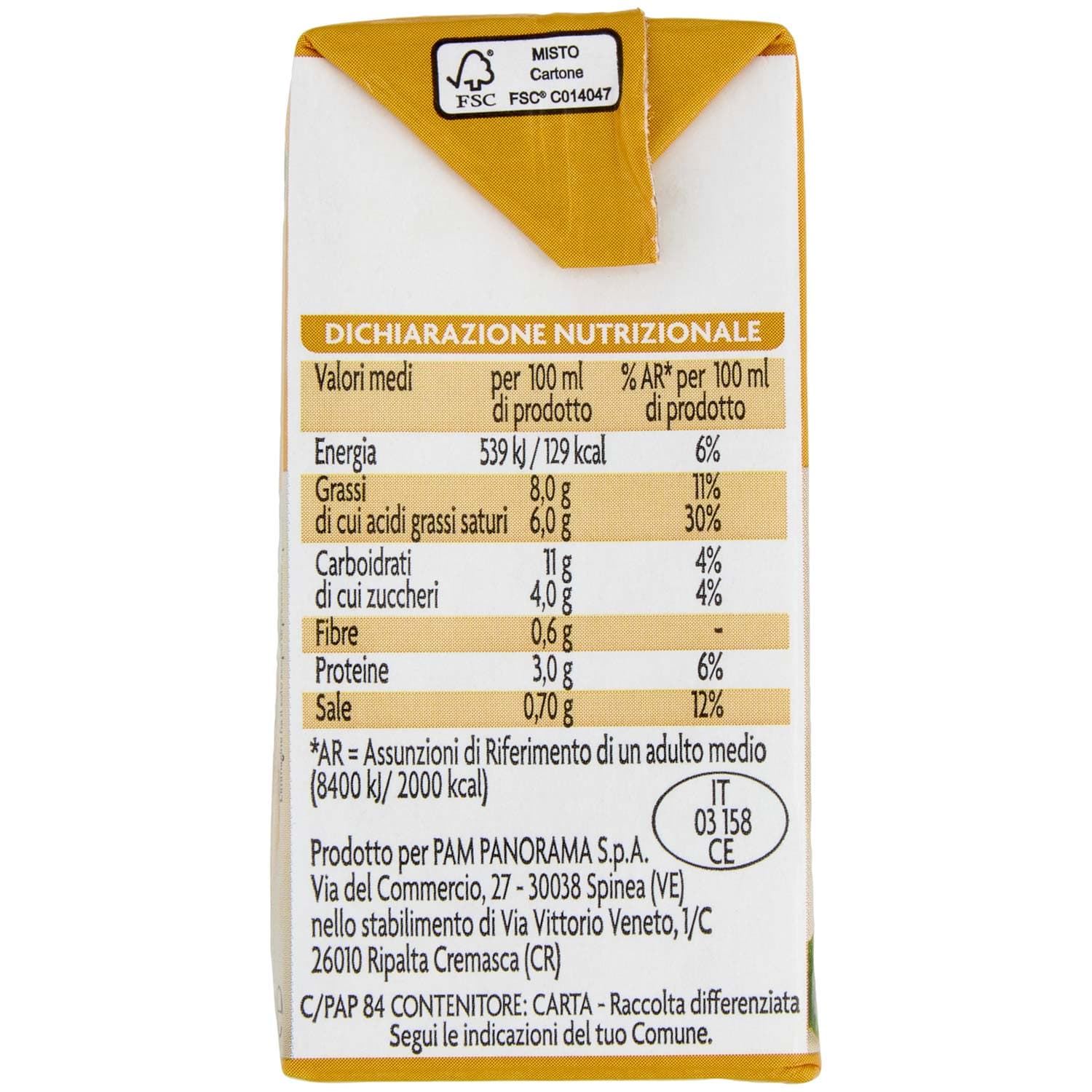 PAM Qualità per te Besciamella 200 ml – immagine 4