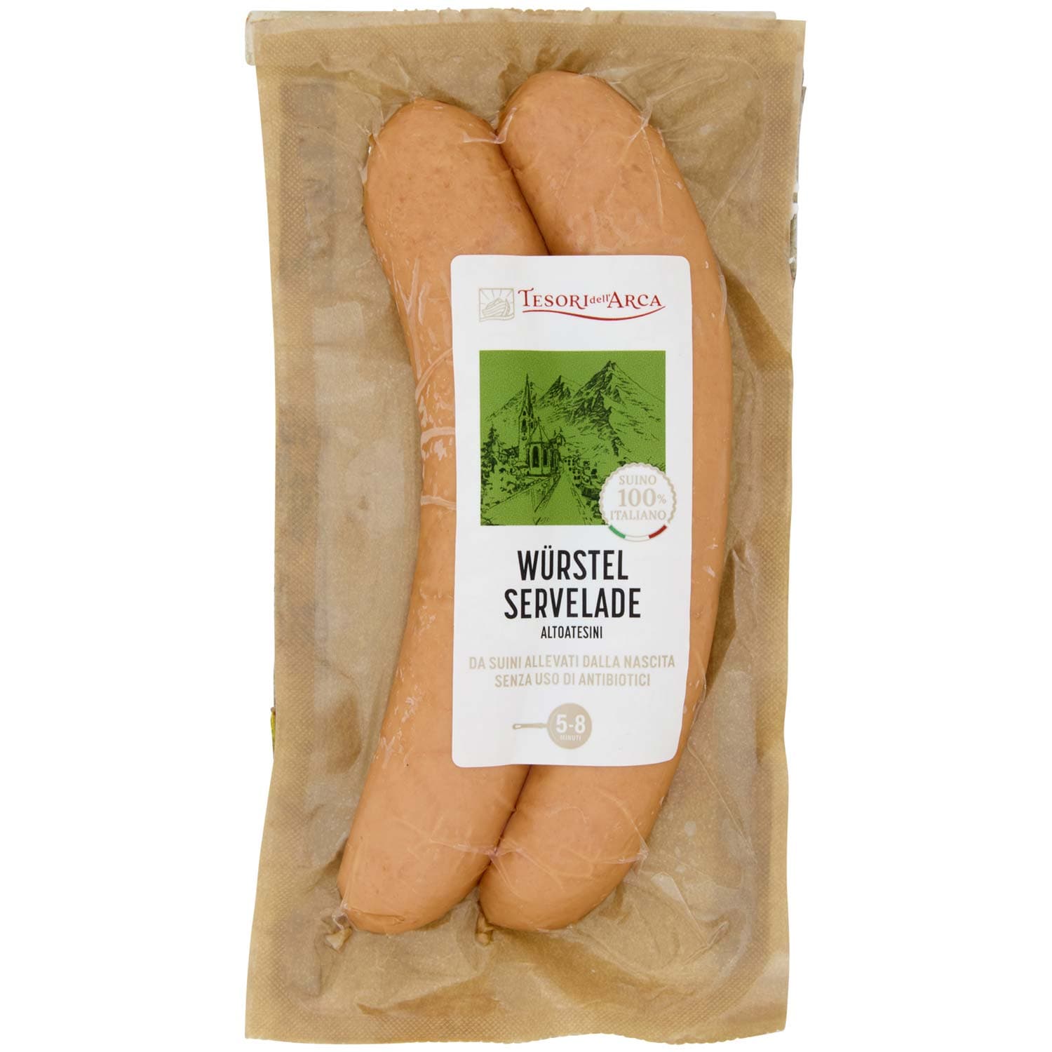 TESORI DELL'ARCA Würstel Servelade Altoatesini 0,200 kg – immagine 3