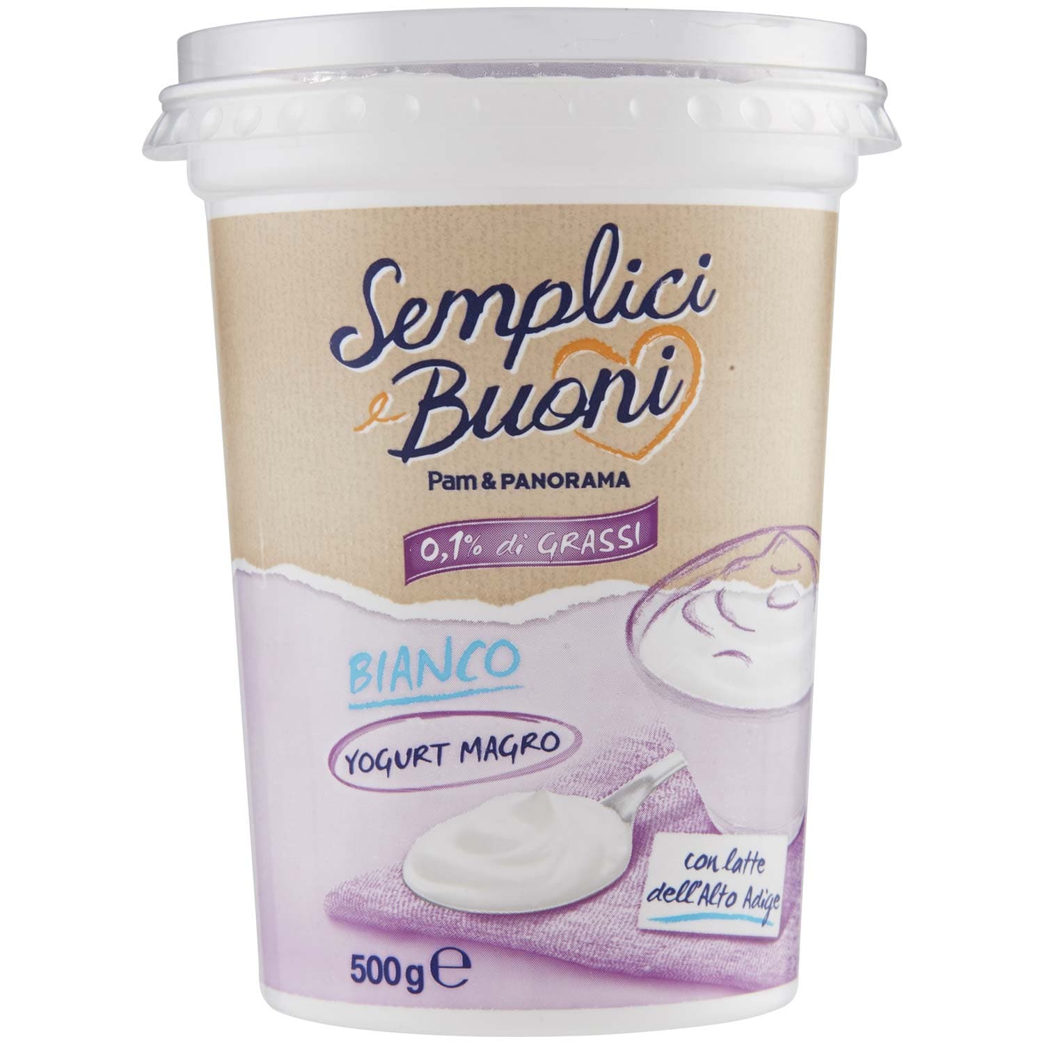SEMPLICI E BUONI 0,1% di Grassi Yogurt Magro Bianco 500 g – immagine 3