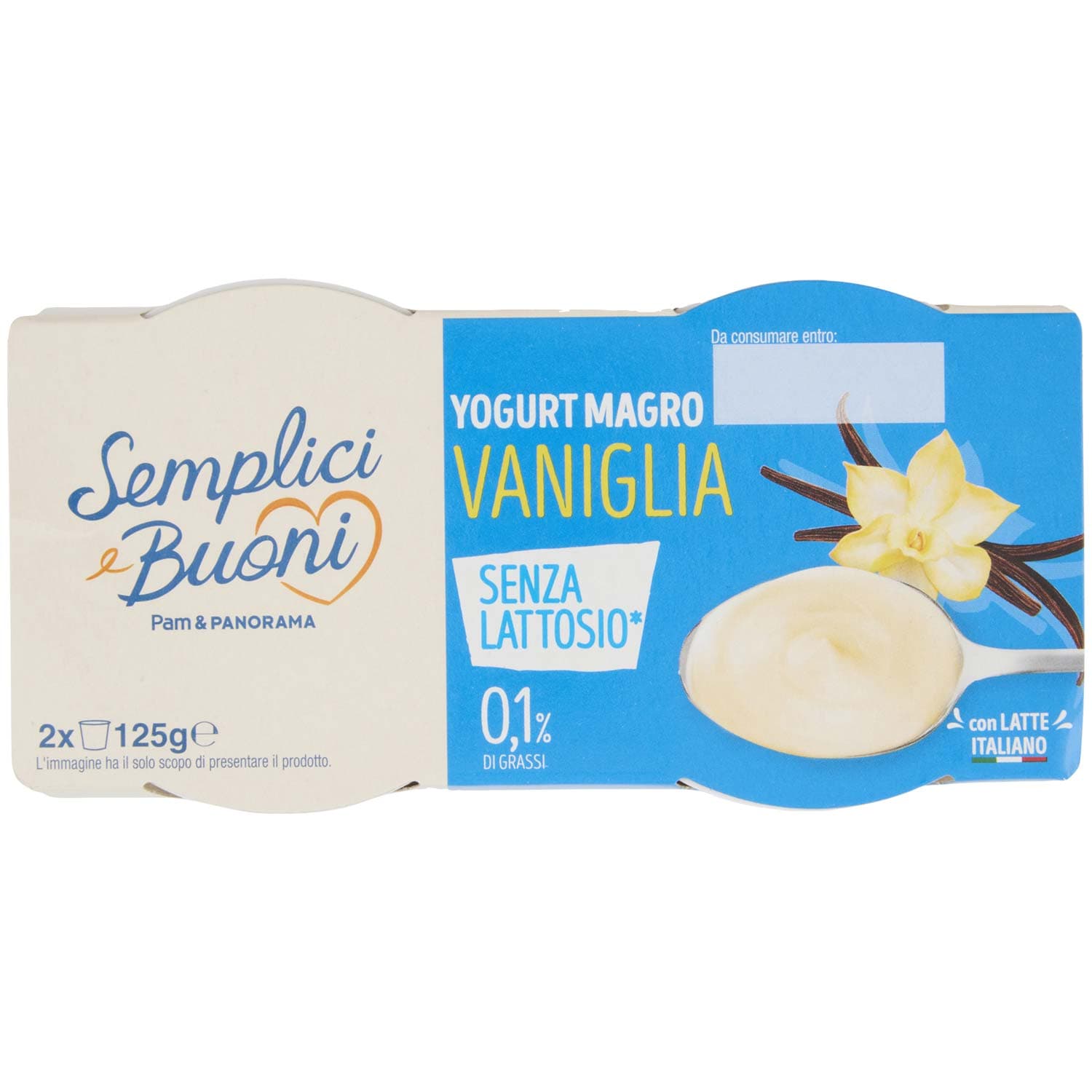 SEMPLICI E BUONI Senza Lattosio Yogurt Magro Vaniglia 2 x 125 g – immagine 7