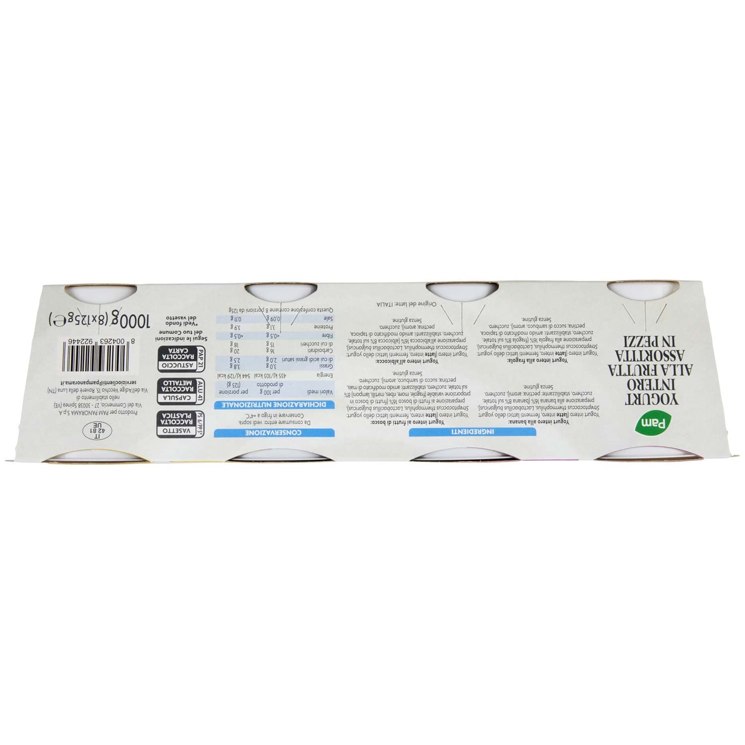 PAM Yogurt Intero Cremoso con Frutta in Pezzi 8 x 125 g – immagine 7