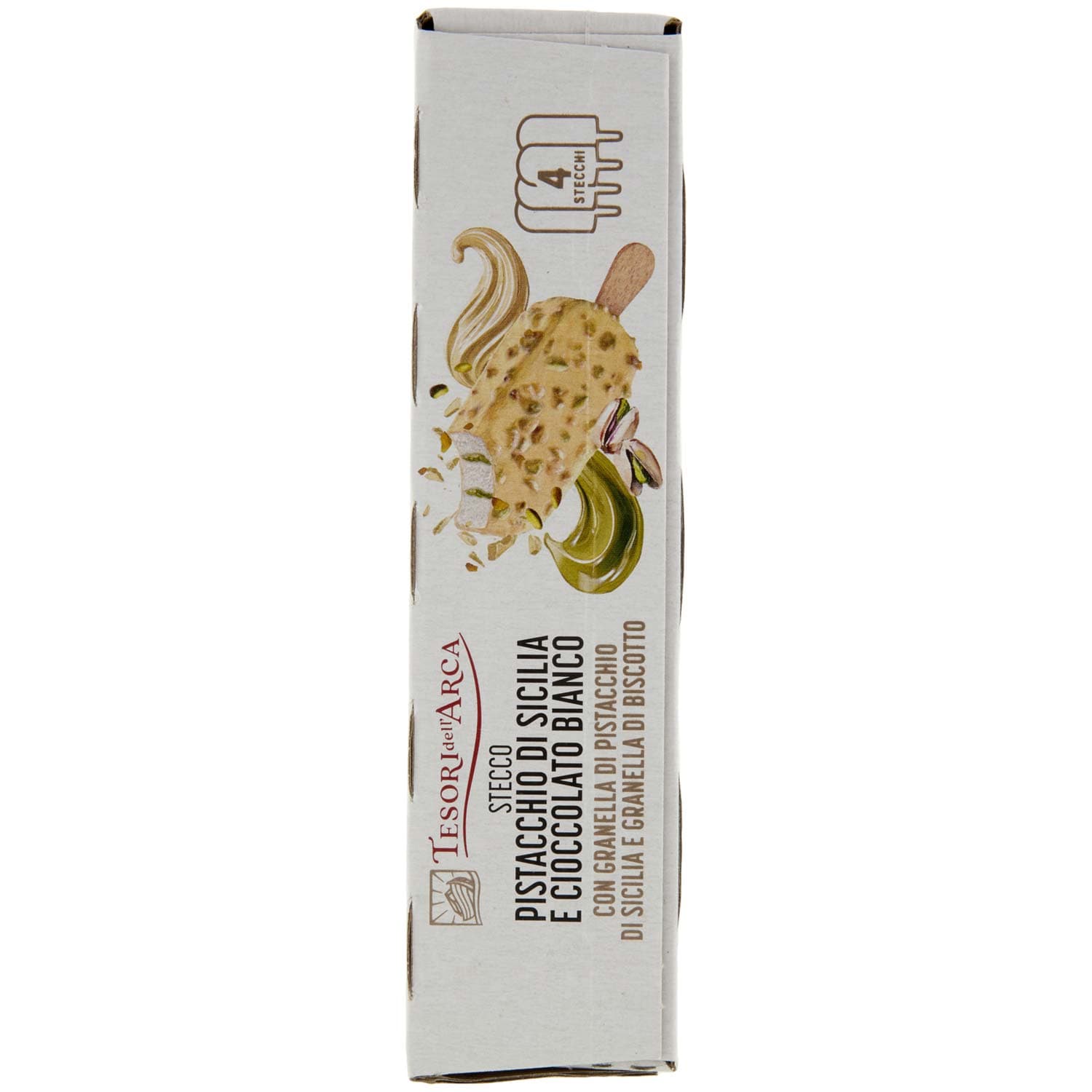TESORI DELL'ARCA Stecco Pistacchio di Sicilia e Cioccolato Bianco 4 x 65 g – immagine 6