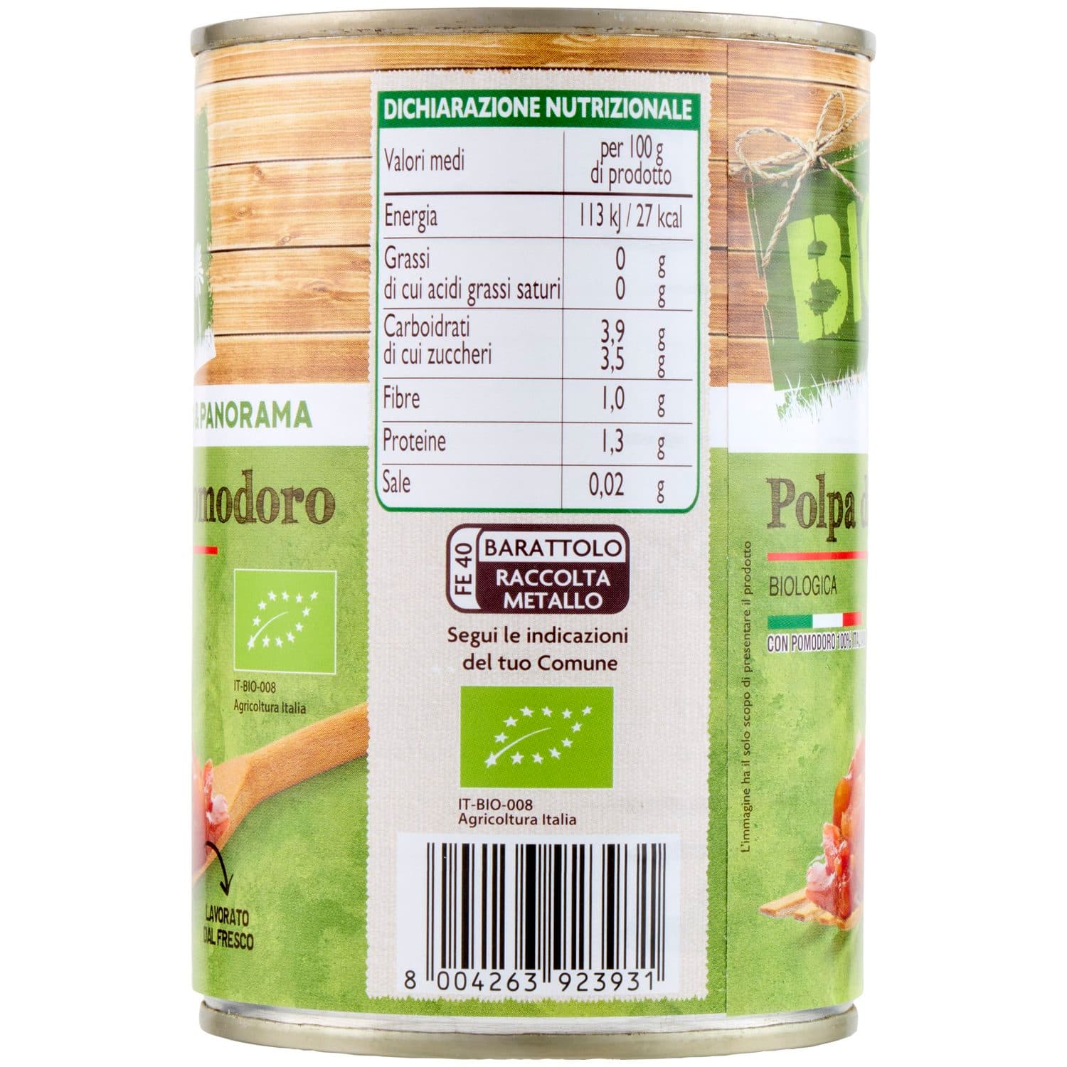 BIO Polpa di Pomodoro Biologica 400 g – immagine 6
