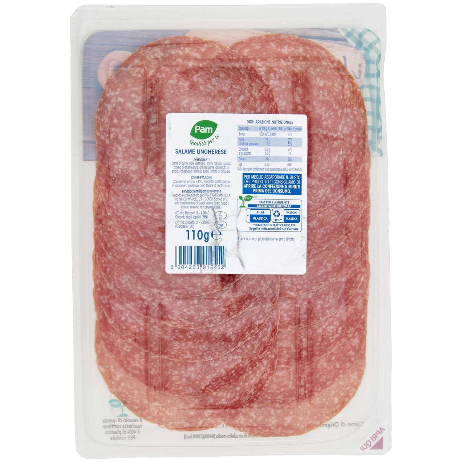 PAM Qualità per te gli Affettati Salame Ungherese 110 g – immagine 5