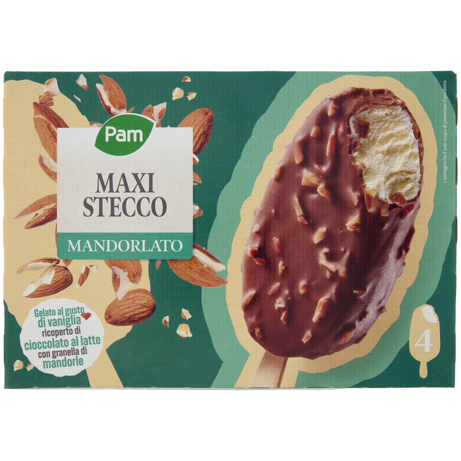 PAM Maxi Stecco Mandorlato 4 x 80 g – immagine 3