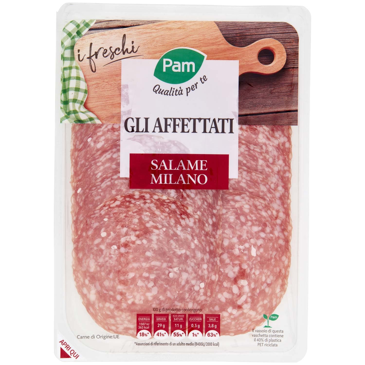 PAM Qualità per te gli Affettati Salame Milano 110 g – immagine 3