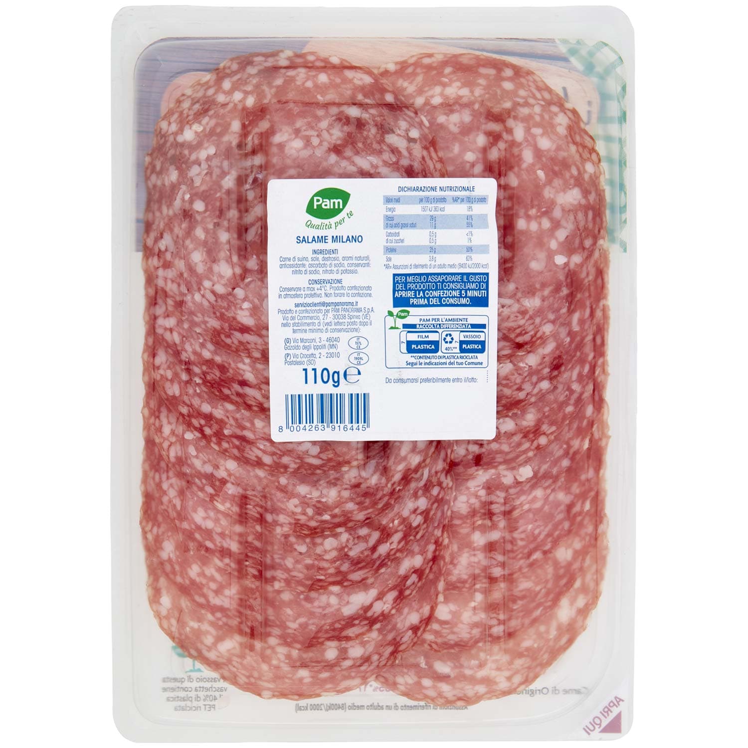 PAM Qualità per te gli Affettati Salame Milano 110 g – immagine 5