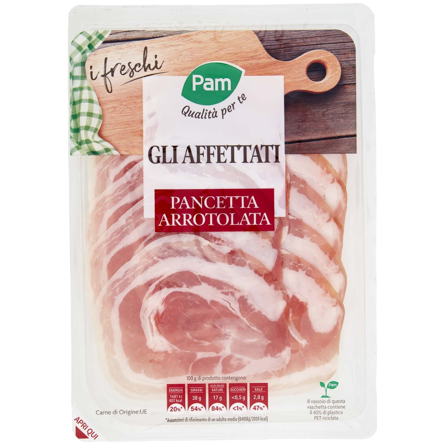 PAM Qualità per te gli Affettati Pancetta Arrotolata 100 g – immagine 3