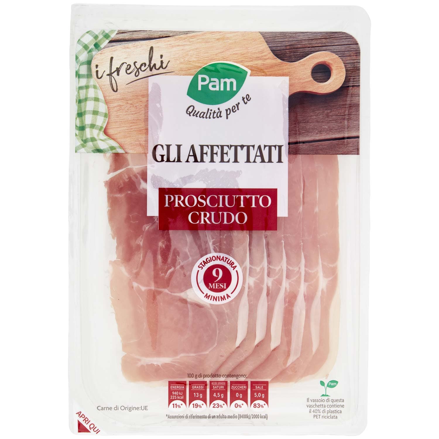 PAM Qualità per te gli Affettati Prosciutto Crudo 100 g – immagine 3