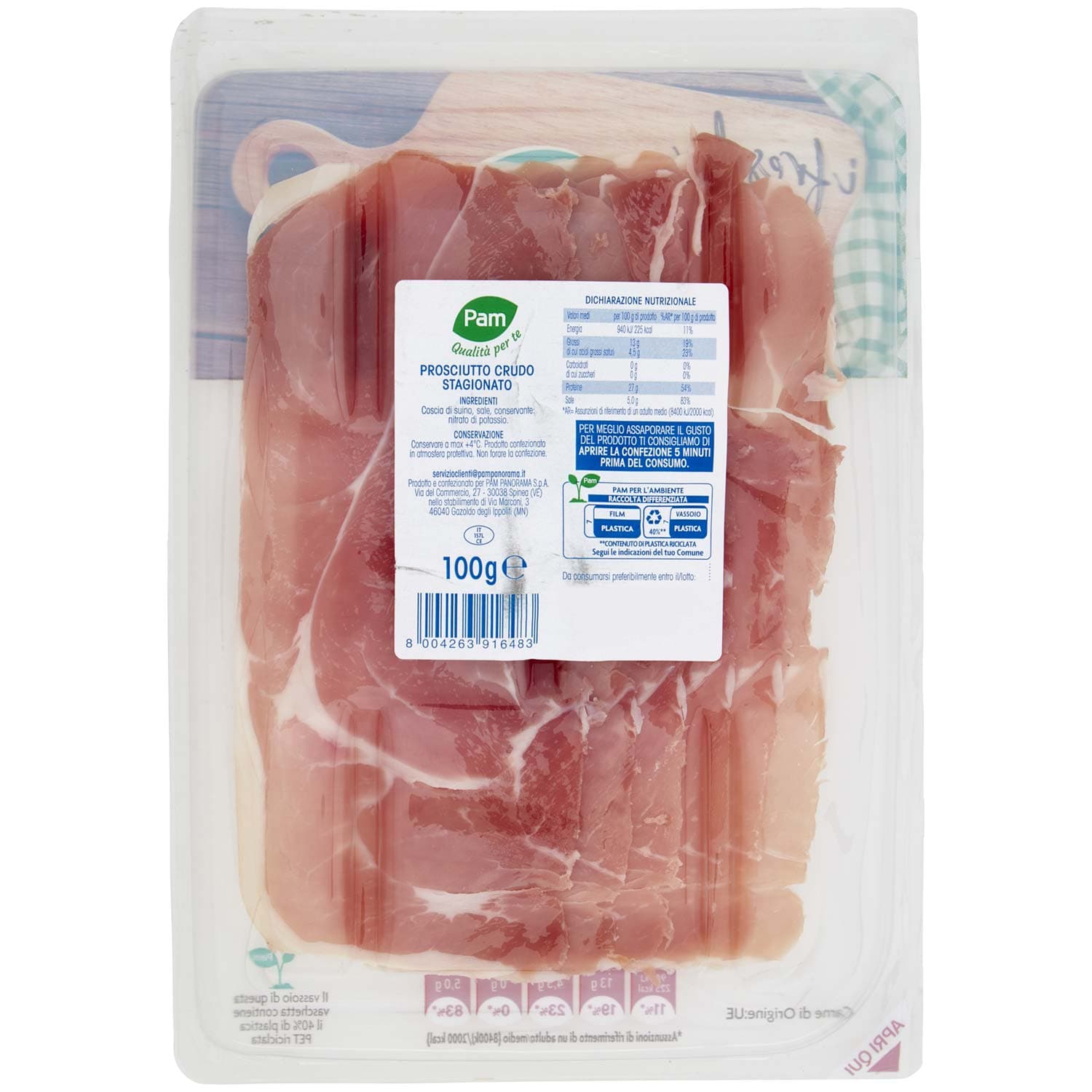 PAM Qualità per te gli Affettati Prosciutto Crudo 100 g – immagine 5