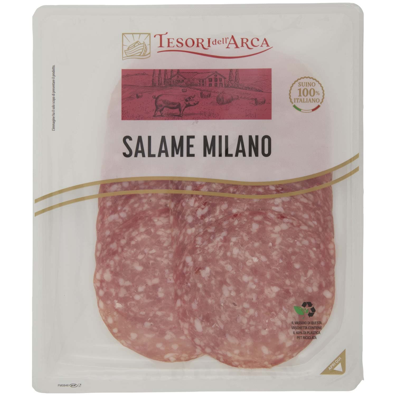 TESORI DELL'ARCA Salame Milano 100 g – immagine 3
