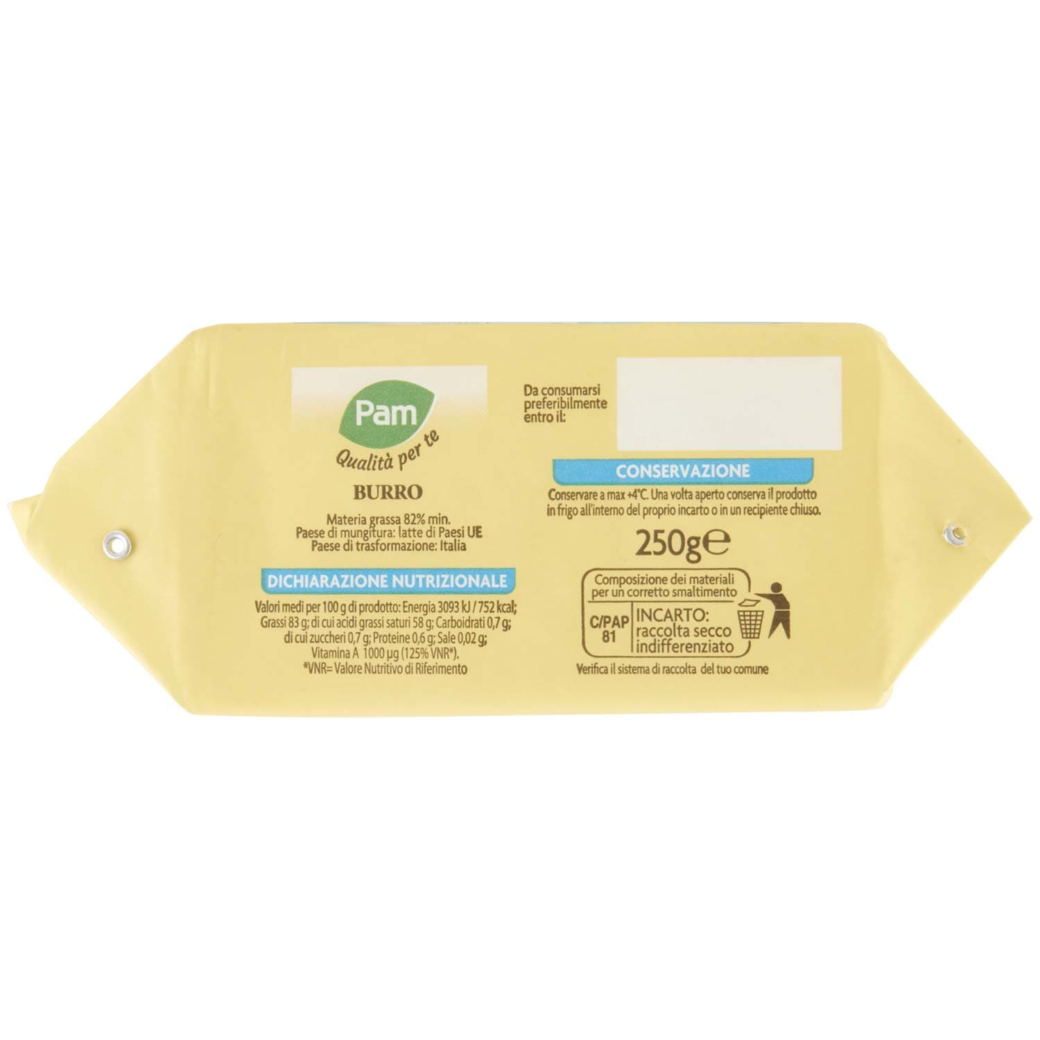 PAM Qualità per te Burro 250 g – immagine 5