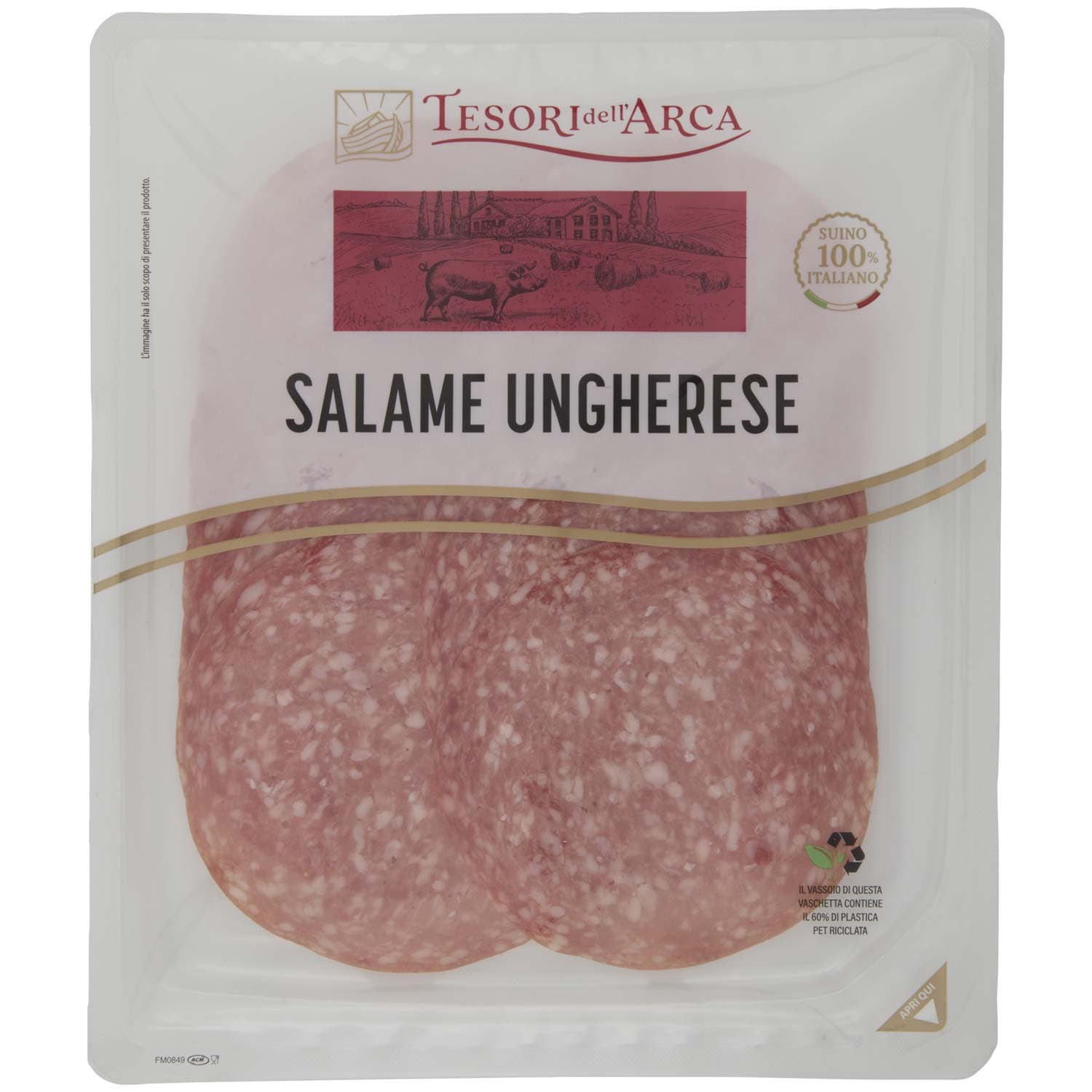 TESORI DELL'ARCA Salame Ungherese 100 g – immagine 3