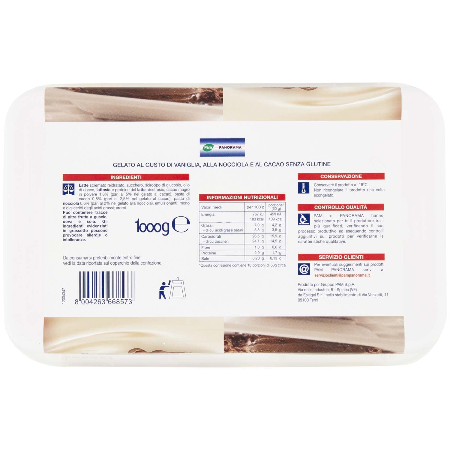 PAM PANORAMA Vaniglia Nocciola Cacao 1 kg – immagine 5