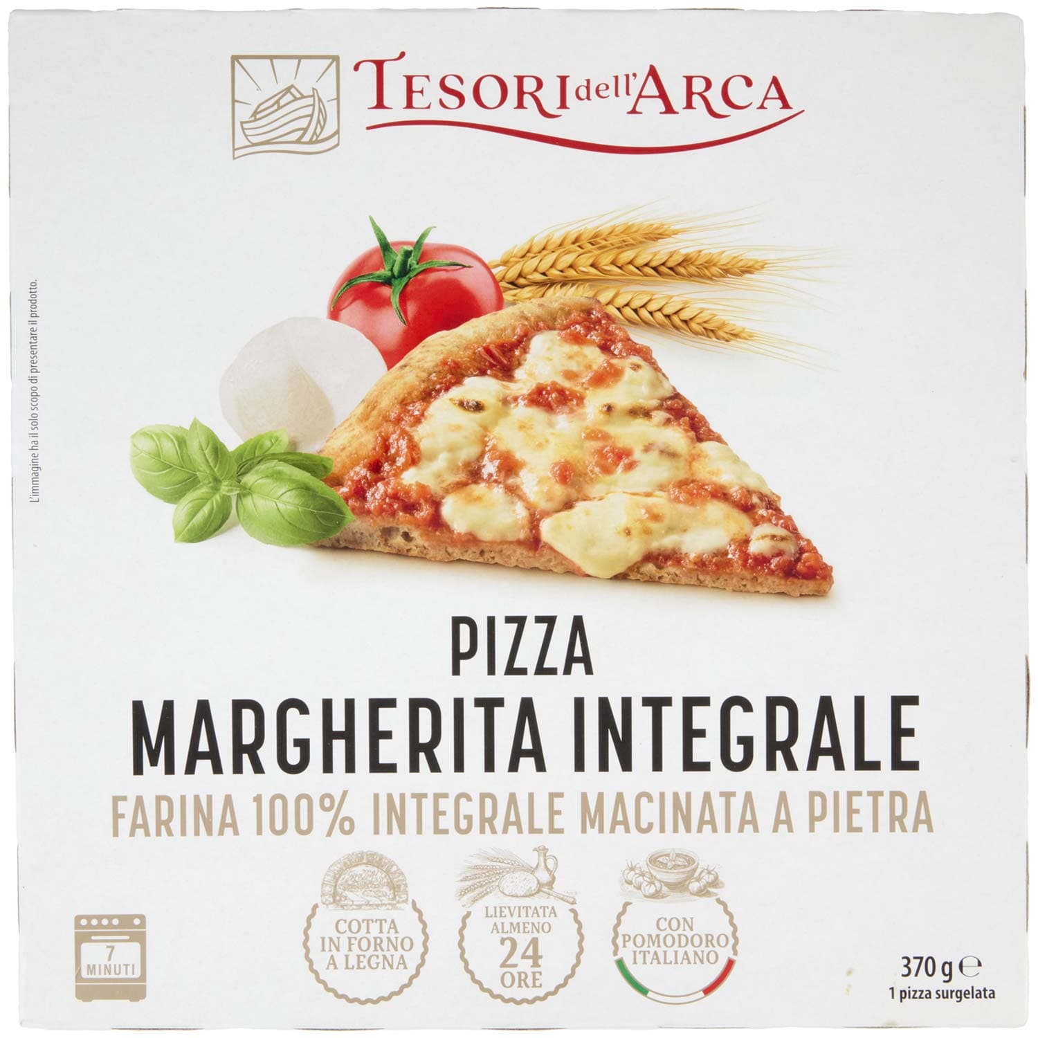 TESORI DELL'ARCA Pizza Margherita Integrale 370 g – immagine 3
